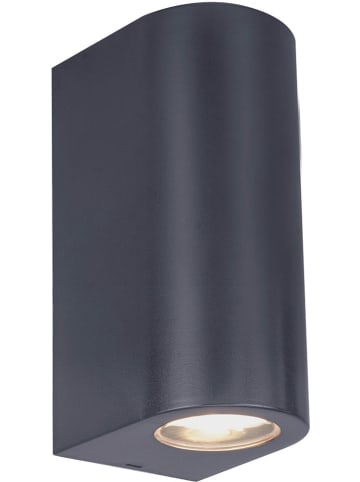 Außenwandleuchte "Alecto" in Schwarz - (B)6,8 x (H)15,5 cm