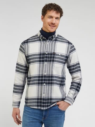 Hemd - Regular fit - in Dunkelblau/ Weiß