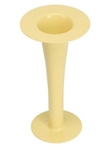 Świecznik 2w1 "Trumpet" w kolorze żółtym