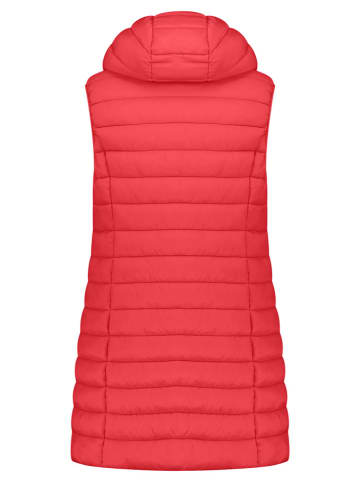 Doorgestikte bodywarmer "Vatikolor" rood