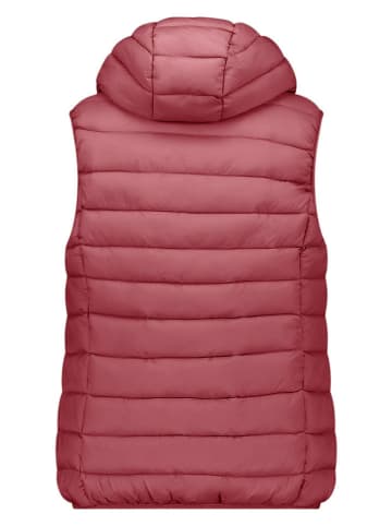 Doorgestikte bodywarmer "Vatikolor" auberginekleurig