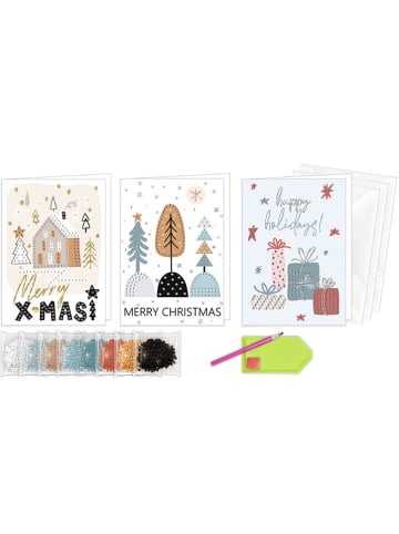 Kreativset "Diamond Painting Greeting Cards - Cosy X-Mas" in Bunt