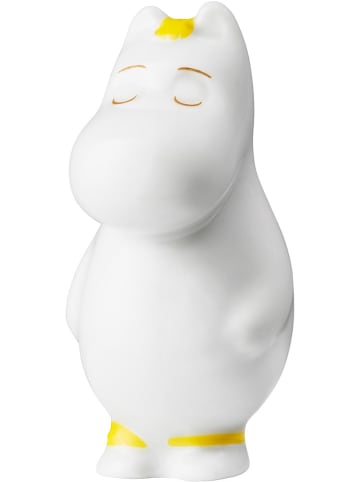 Figurka dekoracyjna w kolorze biało-żółtym - wys. 6 cm