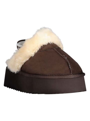 Pantoffels "Oscara" bruin