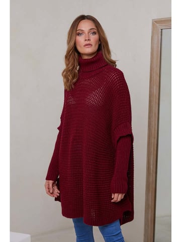 Rollkragenpullover "Ness" in Bordeaux