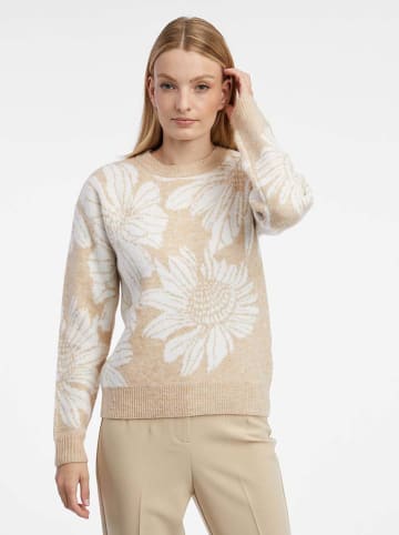 Trui beige/wit