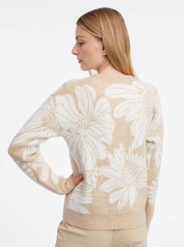 Trui beige/wit