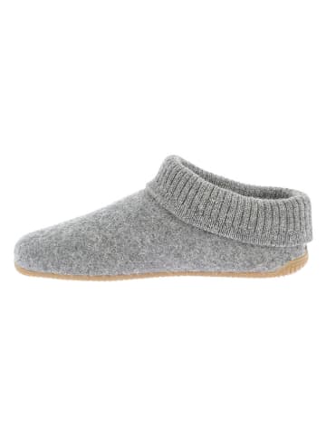 Wollen pantoffels grijs