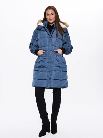 Wintermantel blauw