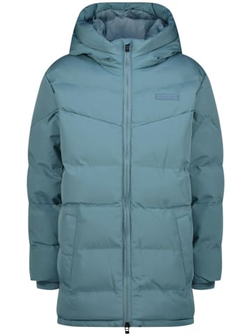 Doorgestikte jas blauw