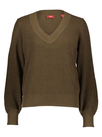 Pullover in Oliv