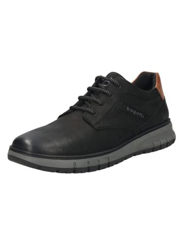 Leder-Sneakers in Schwarz