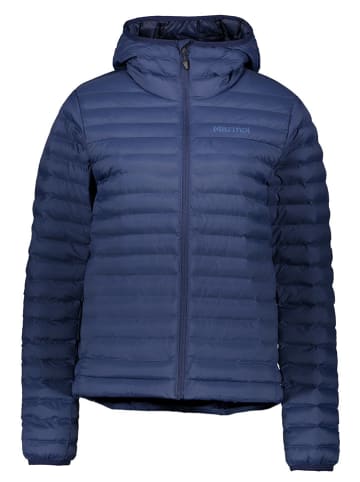 Doorgestikte jas "Echo" donkerblauw