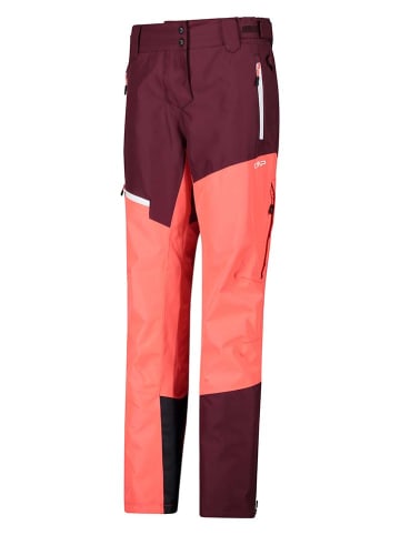 Ski-/ Snowboardhose in Bordeaux/ Orange