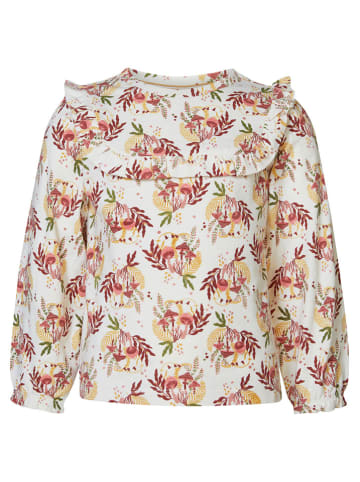 Bluse "Jianguo" in Creme/ Bunt