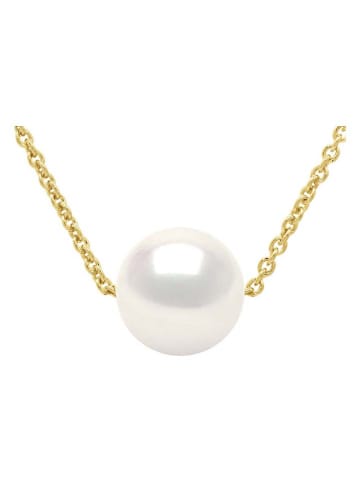 Gouden ketting met parel - (L)42 cm