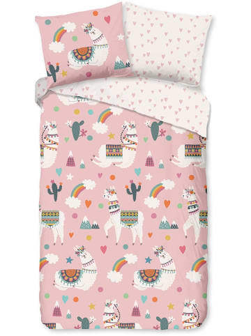 Mikrofaser-Bettwäsche-Set "Paca" in Rosa
