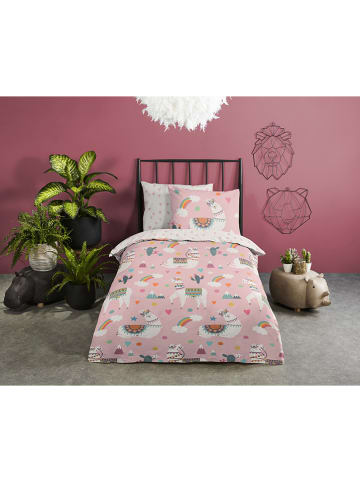 Mikrofaser-Bettwäsche-Set "Paca" in Rosa