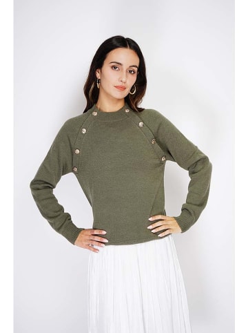 Sweter w kolorze khaki