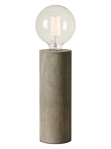 Lampa stołowa "Legna" w kolorze szarym - wys. 28 x Ø 10 cm