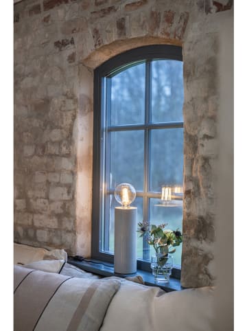 Lampa stołowa "Legna" w kolorze szarym - wys. 28 x Ø 10 cm