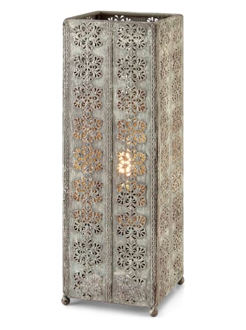 Lampa stołowa "Agra" w kolorze szarym - 12 x 33,5 cm