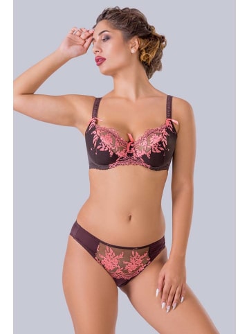 Slip "Malika" bruin/oranje