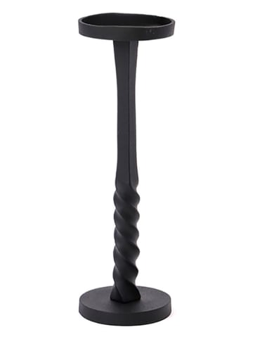 Kerzenständer "Kobe" in Schwarz - (H)36 x Ø 11,5 cm 