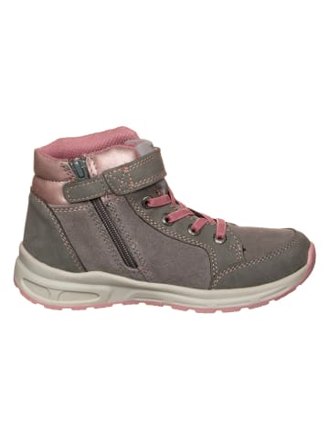 Leren sneakers grijs