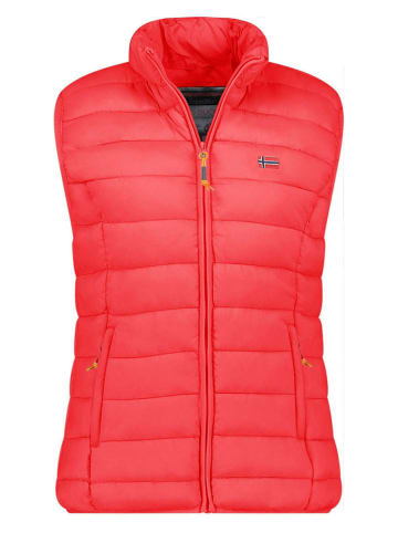 Doorgestikte bodywarmer "Vatikolor" rood