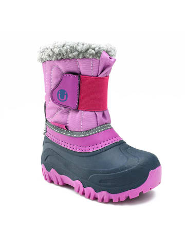 Winterboots "Bumble" roze/donkerblauw