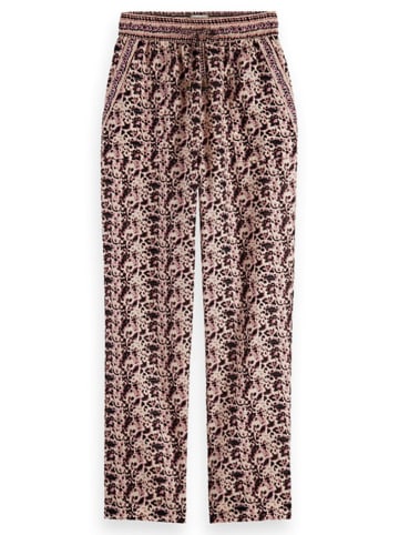 Broek lichtroze/zwart
