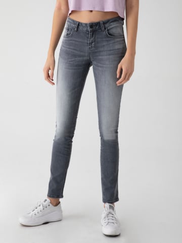 Dżinsy "Aspen" - Slim fit - w kolorze szarym