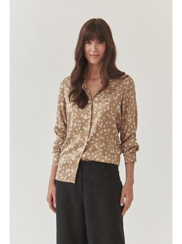 Blouse beige/wit