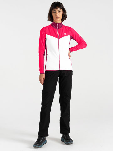 Fleece vest "Ascending Core" roze/wit