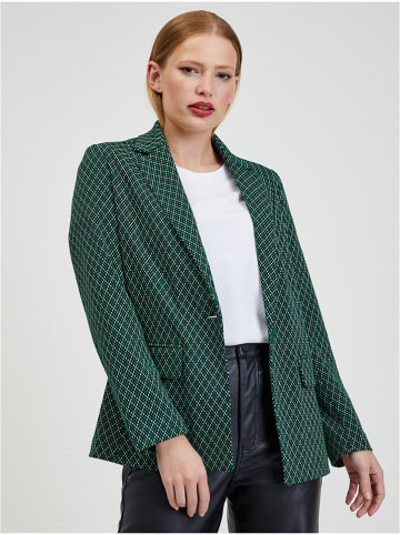 Blazer groen/zwart/wit
