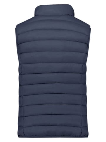 Doorgestikte bodywarmer ''Vakitalana'' donkerblauw