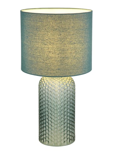Tischleuchte "Sofia" in Petrol - (H)50 x Ø 26,5 cm