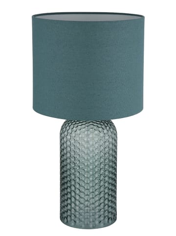 Tischleuchte "Sofia" in Petrol - (H)50 x Ø 26,5 cm