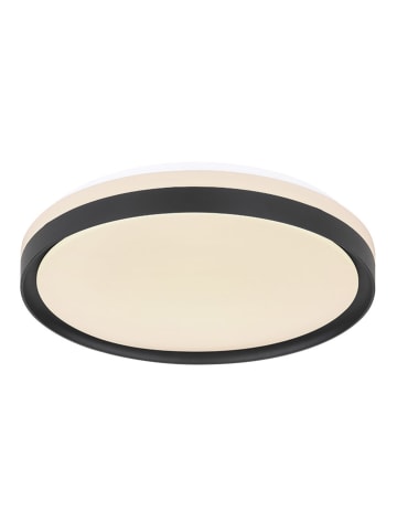 LED-Deckenleuchte "Sonny" in Schwarz/ Weiß - (H)8 x Ø 39 cm 