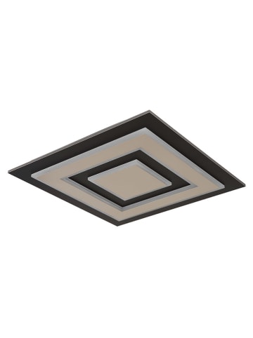 LED-Deckenleuchte "Jayden" in Schwarz/ Beige - (B)48 x (H)52 x (T)48 cm