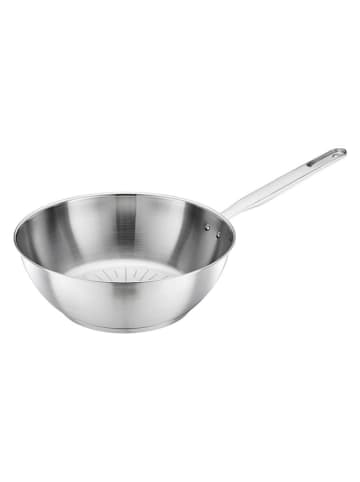 Patelnia wok w kolorze srebrnym - Ø 28 cm