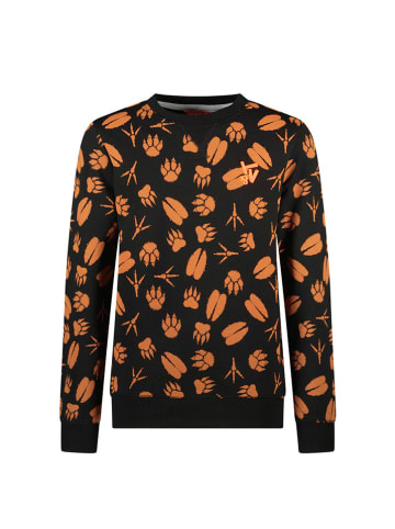 Bluza "Senna" w kolorze czarno-pomarańczowym