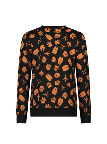 Sweatshirt "Senna" zwart/oranje