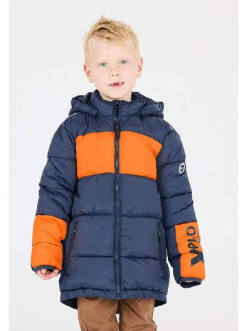 Winterjacke "Bruno" in Blau/ Orange
