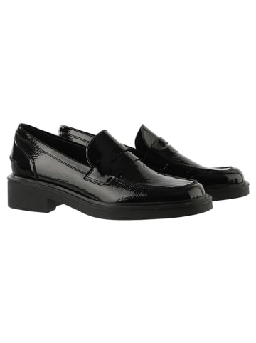 Skórzane slippersy "Lauren" w kolorze czarnym