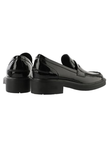 Skórzane slippersy "Lauren" w kolorze czarnym