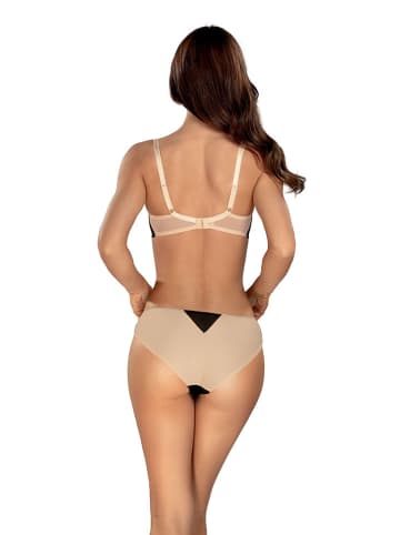 Push-up beha "Ruby" zwart/beige