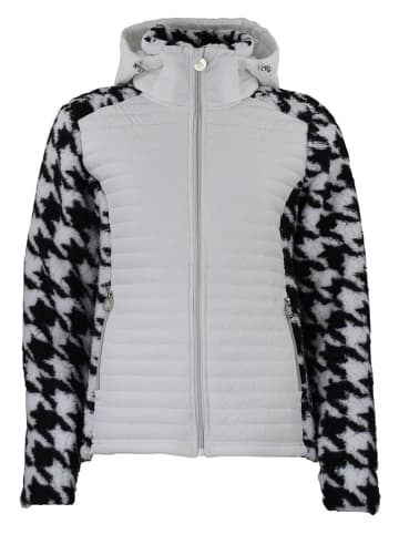 Hybridjacke "Astro" in Weiß/ Schwarz