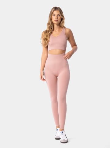 Legginsy sportowe "Simply" w kolorze jasnoróżowym